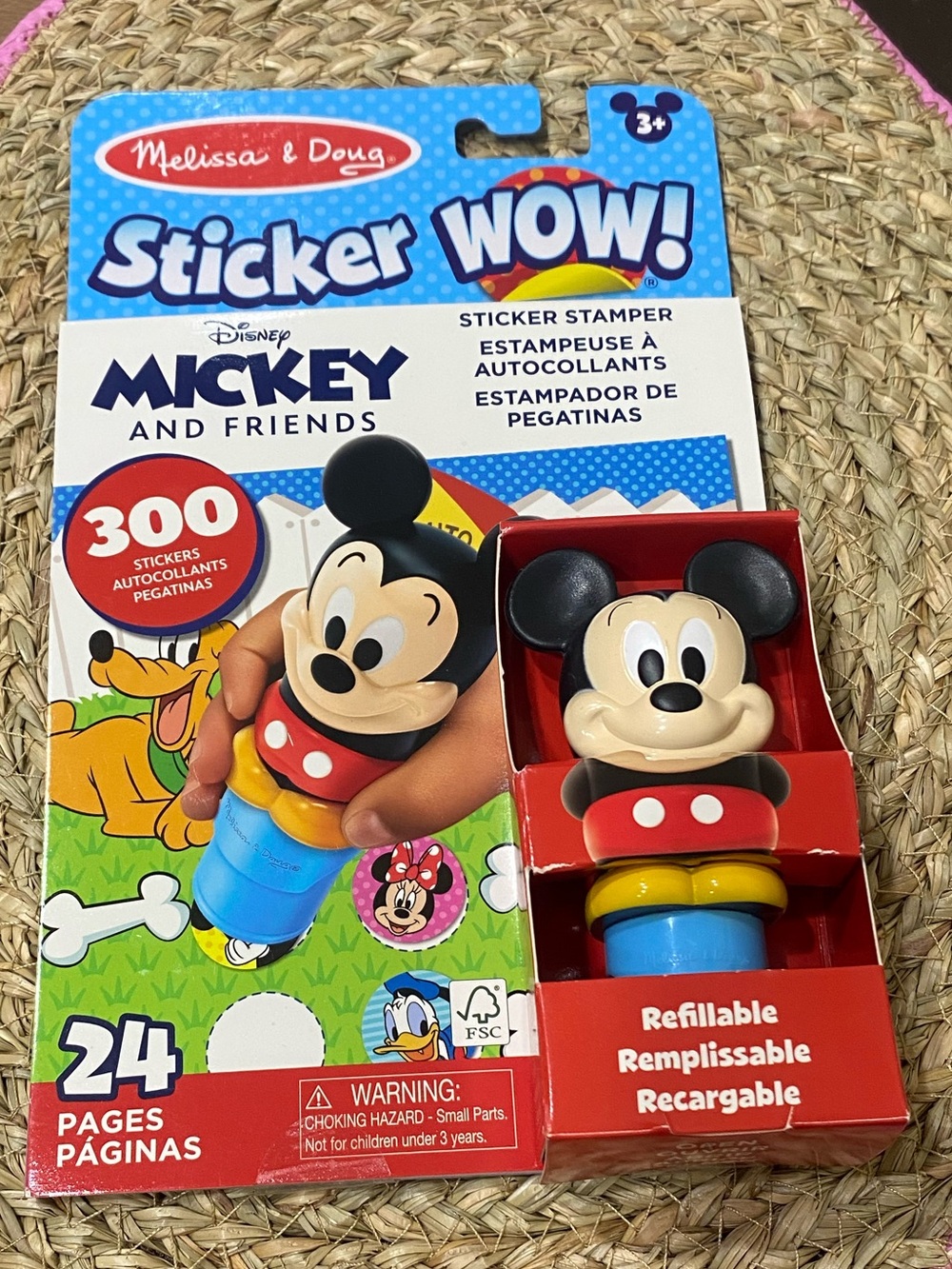 NEW Melissa & Doug
Sticker WOW! Activity Pad & Sticker Stamper Mickey Mouse